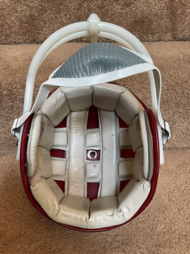Arkansas Razorbacks 1969 MacGregor Clear Shell Football Helmet Bill Burnett Sports Mem, Cards & Fan Shop:Game Used Memorabilia:College-NCAA WESTBROOKSPORTSCARDS