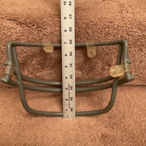 Vintage Schutt 1980 Double Wire NOP Red Dot Gray Football Helmet Face Mask- Rare Sporting Goods:Team Sports:Football:Clothing, Shoes & Accessories:Helmets & Hats Schutt