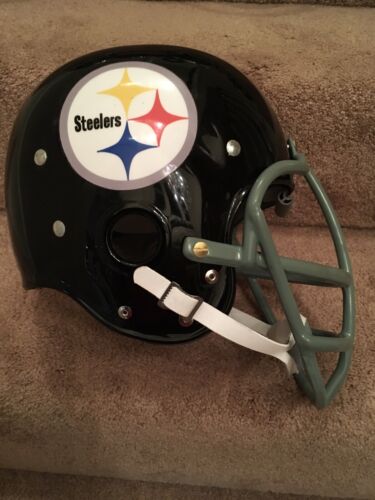 Riddell Kra-Lite RK2 Suspension Football Helmet 1963 Pittsburgh Steelers Playoff Sports Mem, Cards & Fan Shop:Fan Apparel & Souvenirs:Football-NFL Riddell   