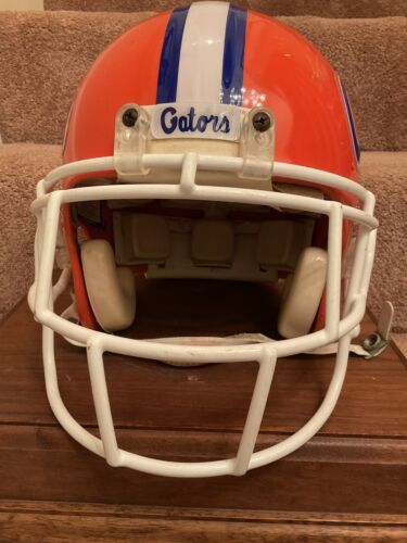 Game Used RIddell VSR4 Football Helmet- Custom Florida Gators Sports Mem, Cards & Fan Shop:Fan Apparel & Souvenirs:College-NCAA Riddell