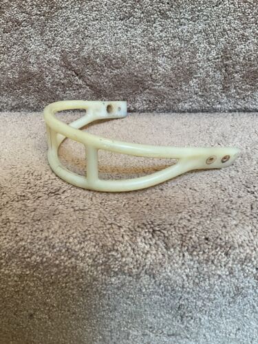 ORIGINAL Marietta 2-Bar 1950-1960s Football Helmet Facemask White Bone Color Sports Mem, Cards & Fan Shop:Game Used Memorabilia:Football-NFL:Helmet WESTBROOKSPORTSCARDS