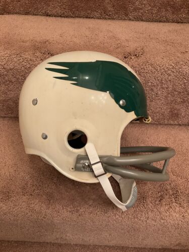 Vintage Riddell Kra-Lite TK2 Football Helmet 1971 Philadelphia Eagles Bradley Sports Mem, Cards & Fan Shop:Fan Apparel & Souvenirs:Football-NFL Riddell