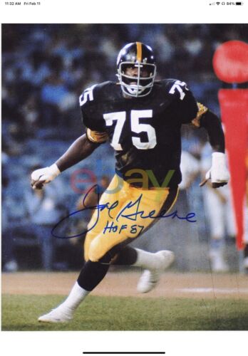 TK2 Style Custom Football Helmet Pittsburgh Steelers Joe Greene Sports Mem, Cards & Fan Shop:Autographs-Original:Football-NFL:Helmets WESTBROOKSPORTSCARDS