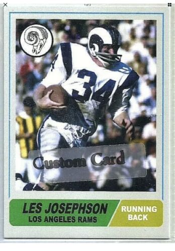 Los Angeles Rams Painted Horns RK2 Style Suspension Football Helmet Josephson Sports Mem, Cards & Fan Shop:Fan Apparel & Souvenirs:Football-NFL Riddell