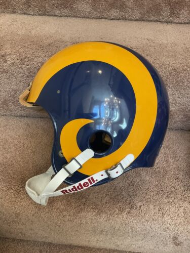 Los Angeles Rams Vintage Riddell 1977 Kra-Lite II PAC-3 Football Helmet Large Sports Mem, Cards & Fan Shop:Fan Apparel & Souvenirs:Football-NFL Riddell