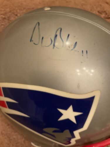Vintage Riddell New England Patriots Football Helmet Drew Bledsoe Autograph Sports Mem, Cards & Fan Shop:Fan Apparel & Souvenirs:Football-NFL Riddell   