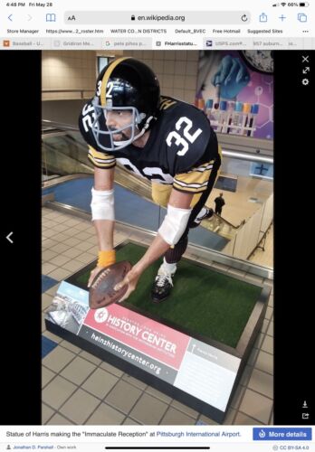 TK2 Style Football Helmet Pittsburgh Steelers Franco Harris Immaculate Reception Sports Mem, Cards & Fan Shop:Fan Apparel & Souvenirs:Football-NFL Riddell