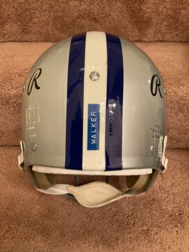 Authentic Vintage Dallas Cowboys Rare Rawlings RTS Football Helmet Walker 1985 Sports Mem, Cards & Fan Shop:Game Used Memorabilia:Football-NFL:Helmet WESTBROOKSPORTSCARDS