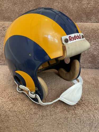 Los Angeles Rams Vintage Riddell 1977 Kra-Lite II PAC-3 Football Helmet Large Sports Mem, Cards & Fan Shop:Fan Apparel & Souvenirs:Football-NFL Riddell