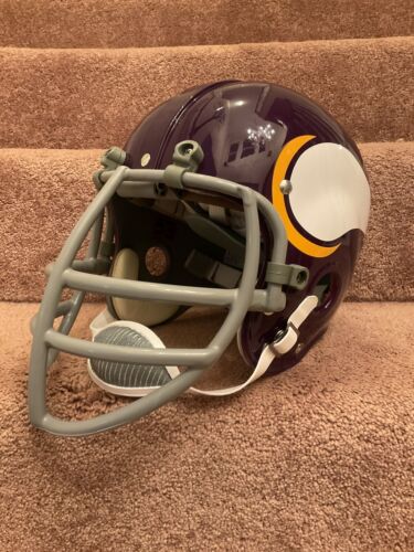 Minnesota Vikings Painted Horns RK2 Style Suspension Football Helmet Tinglehoff Sports Mem, Cards & Fan Shop:Fan Apparel & Souvenirs:Football-NFL Riddell   