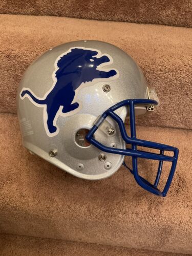 Authentic Vintage Detroit Lions Schutt Size Medium Football Helmet 2010 Sports Mem, Cards & Fan Shop:Game Used Memorabilia:Football-NFL:Helmet WESTBROOKSPORTSCARDS