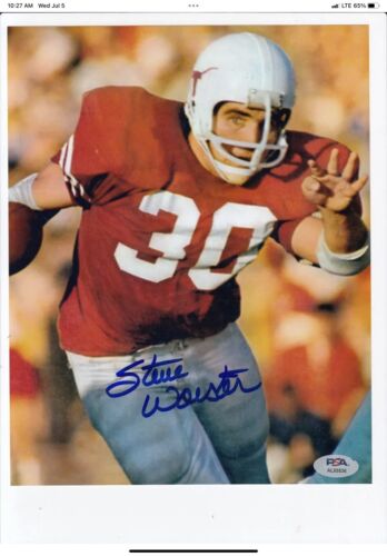 Vintage 1969-1970s Wilson Football Helmet Custom Texas Longhorns Steve Worster Sports Mem, Cards & Fan Shop:Fan Apparel & Souvenirs:Football-NFL Wilson