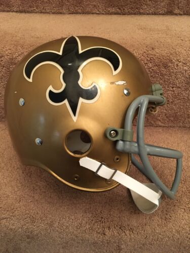 Vintage Riddell Kra-Lite TK Football Helmet 1973 New Orleans Saints Abramowicz Sports Mem, Cards & Fan Shop:Fan Apparel & Souvenirs:Football-NFL Riddell   