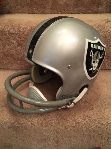 Riddell Kra-Lite RK2 Suspension 1967 Oakland Raiders Football Helmet- Lamonica Sports Mem, Cards & Fan Shop:Fan Apparel & Souvenirs:Football-NFL Riddell
