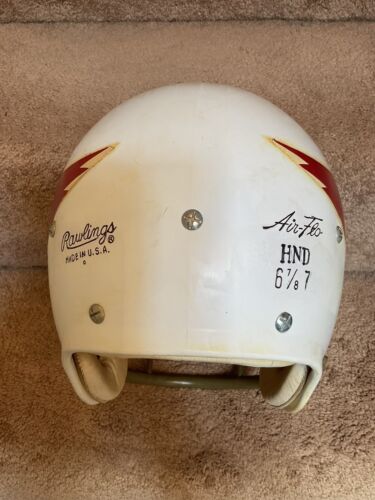 Vintage Game Used Rawlings HND Football Helmet St. Louis Cardinals Jim Otis? Sports Mem, Cards & Fan Shop:Fan Apparel & Souvenirs:Football-NFL Rawlings
