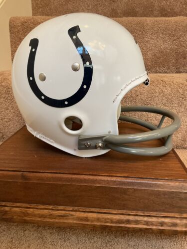 Vintage MacGregor Football Helmet Baltimore Colts Tom Matte Not Clear Shell Sports Mem, Cards & Fan Shop:Fan Apparel & Souvenirs:College-NCAA MacGregor
