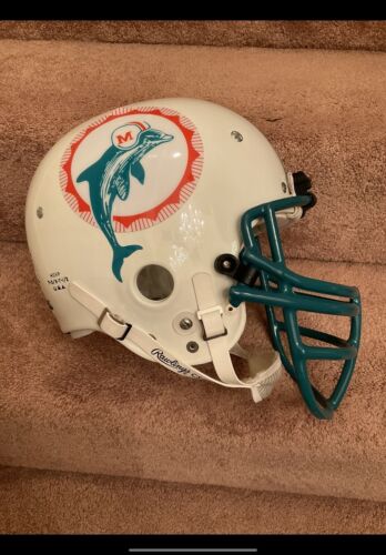 Vintage Rawlings HCVP Football Helmet Custom Miami Dolphins Dan Marino 1980 Sports Mem, Cards & Fan Shop:Fan Apparel & Souvenirs:Football-NFL Riddell   