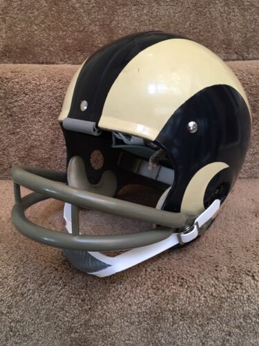 Los Angeles Rams Riddell TK2 Football Helmet 1970 Painted Horns Les Josephson Sports Mem, Cards & Fan Shop:Fan Apparel & Souvenirs:Football-NFL Riddell   