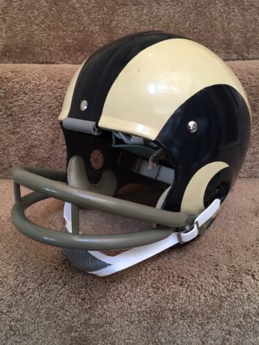 Los Angeles Rams Riddell TK2 Football Helmet 1970 Painted Horns Les Josephson Sports Mem, Cards & Fan Shop:Fan Apparel & Souvenirs:Football-NFL Riddell