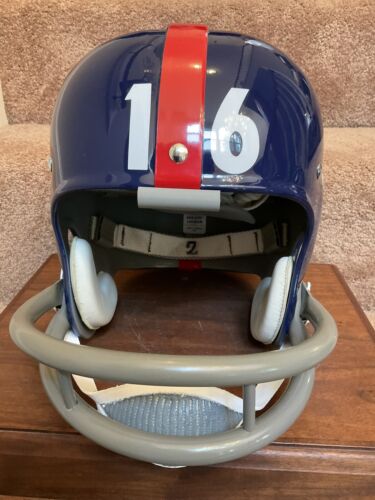 Riddell Kra-Lite RK2 Suspension New York Giants Football Helmet Frank Gifford Sports Mem, Cards & Fan Shop:Fan Apparel & Souvenirs:Football-NFL Riddell