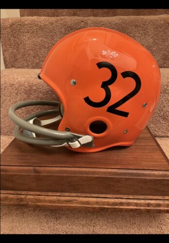 RK4 Husky Vintage Style Football Helmet 1957-1959 Cleveland Browns Jim Brown Sports Mem, Cards & Fan Shop:Game Used Memorabilia:Football-NFL:Helmet WESTBROOKSPORTSCARDS   