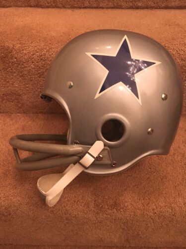 Riddell Kra-Lite RK2 Suspension Football Helmet 1966 Dallas Cowboys Chuck Howley Sports Mem, Cards & Fan Shop:Fan Apparel & Souvenirs:Football-NFL Riddell