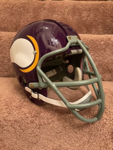 Minnesota Vikings Painted Horns RK Style Suspension Football Helmet Jim Marshall Sports Mem, Cards & Fan Shop:Fan Apparel & Souvenirs:Football-NFL WESTBROOKSPORTSCARDS   