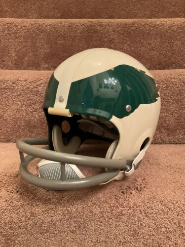 Vintage Riddell Kra-Lite TK2 Football Helmet 1971 Philadelphia Eagles Bradley Sports Mem, Cards & Fan Shop:Fan Apparel & Souvenirs:Football-NFL Riddell