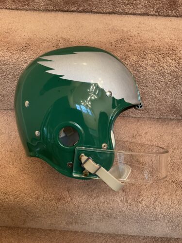 Philadelphia Eagles Painted Wings RK4 Style Lucite Facemask Football Helmet Sports Mem, Cards & Fan Shop:Fan Apparel & Souvenirs:Football-NFL Riddell