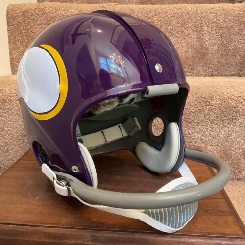 Minnesota Vikings “Big Horns” RK2 Style Suspension Football Helmet Joe Kapp Sports Mem, Cards & Fan Shop:Fan Apparel & Souvenirs:Football-NFL WESTBROOKSPORTSCARDS   