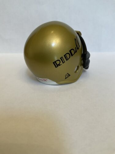 Gold Riddell 1960s RIDDell Script NFL Pocket Pro Helmet from Series 2 Throwback Set Sports Mem, Cards & Fan Shop:Fan Apparel & Souvenirs:Football-NFL Riddell   