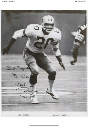 Mel Renfro TK2 Style Dallas Cowboys Football Helmet Authentic Color Paint Sports Mem, Cards & Fan Shop:Fan Apparel & Souvenirs:Football-NFL WESTBROOKSPORTSCARDS