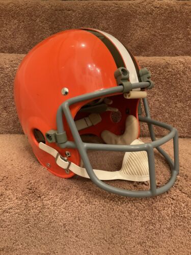 Original Vintage RIDDell TK2 Football Helmet Cleveland Browns Leroy Kelly Sports Mem, Cards & Fan Shop:Fan Apparel & Souvenirs:Football-NFL Riddell   