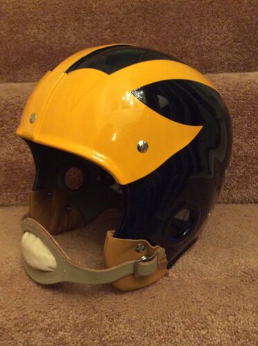 Michigan Wolverines 1947 National Champions Throwback RT Style Football Helmet Sports Mem, Cards & Fan Shop:Fan Apparel & Souvenirs:College-NCAA WESTBROOKSPORTSCARDS