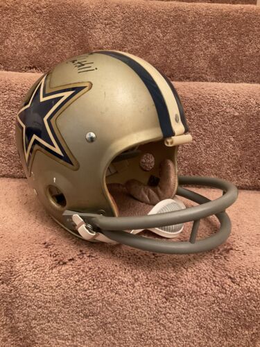 Calvin Hill Autographed Riddell Kra-Lite TK2 Football Helmet 1973 Dallas Cowboys Sports Mem, Cards & Fan Shop:Fan Apparel & Souvenirs:Football-NFL Riddell