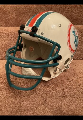 Vintage Rawlings HCVP Football Helmet Custom Miami Dolphins Dan Marino 1980 Sports Mem, Cards & Fan Shop:Fan Apparel & Souvenirs:Football-NFL Riddell   