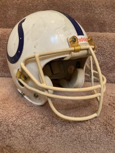 Original Riddell AF2 Indianapolis Colts Football Helmet Game Used NOPDW Facemask Sports Mem, Cards & Fan Shop:Fan Apparel & Souvenirs:Football-NFL Riddell