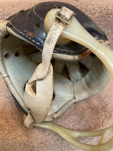 MacGregor Authentic H612 Leather Suspension Football Helmet Michigan Wolverines? Sports Mem, Cards & Fan Shop:Fan Apparel & Souvenirs:Football-NFL MacGregor