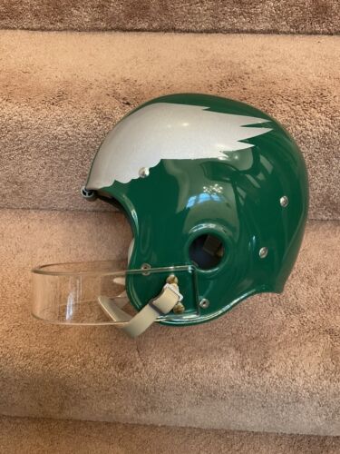Philadelphia Eagles Painted Wings RK4 Style Lucite Facemask Football Helmet Sports Mem, Cards & Fan Shop:Fan Apparel & Souvenirs:Football-NFL Riddell   