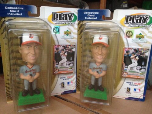 2 Cal Ripken Jr ROY 2001 Playmaker Limited Edition Bobbleheads Orioles Sports Mem, Cards & Fan Shop:Fan Apparel & Souvenirs:Baseball-MLB WESTBROOKSPORTSCARDS