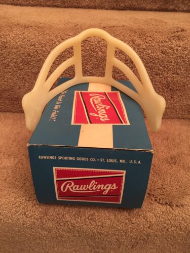 ORIGINAL Rawlings 1960s Triple Bar NTB “Spitter” Facemask Suspension Helmet Sports Mem, Cards & Fan Shop:Game Used Memorabilia:Football-NFL:Helmet WESTBROOKSPORTSCARDS