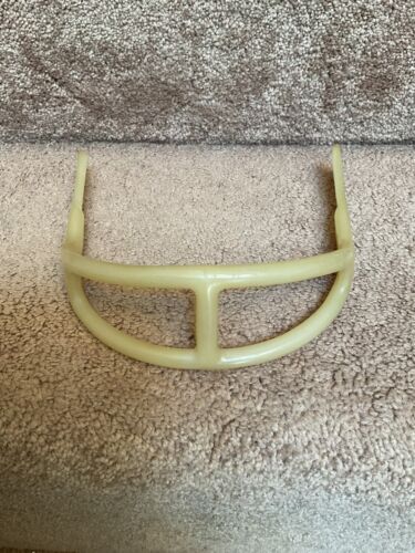 ORIGINAL Adams 2-Bar 1950-1960s Football Helmet Facemask Bone Color Sports Mem, Cards & Fan Shop:Game Used Memorabilia:Football-NFL:Helmet WESTBROOKSPORTSCARDS