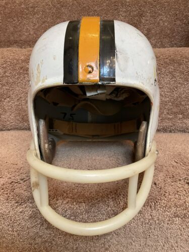 Maryland Terrapins 1958 Authentic Game Used Riddell Kra-Lite RK4 Football Helmet Sports Mem, Cards & Fan Shop:Fan Apparel & Souvenirs:College-NCAA Riddell
