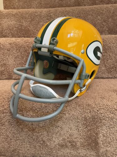 Riddell Kra-Lite RK2 Suspension Green Bay Packers Football Helmet Willie Davis Sports Mem, Cards & Fan Shop:Fan Apparel & Souvenirs:Football-NFL Riddell