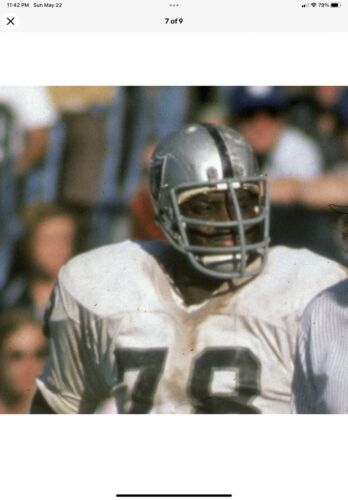 Vintage MacGregor Football Helmet Oakland Raiders Art Shell Gene Upshaw Sports Mem, Cards & Fan Shop:Fan Apparel & Souvenirs:Football-NFL MacGregor
