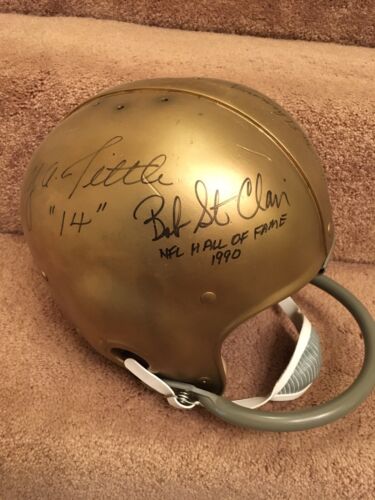 San Francisco 49ers Tittle Perry St. Clair McElhenney Nomellini Autograph Helmet Sports Mem, Cards & Fan Shop:Autographs-Original:Football-NFL:Helmets WESTBROOKSPORTSCARDS   