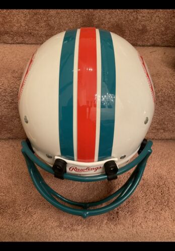 Vintage Rawlings HCVP Football Helmet Custom Miami Dolphins Dan Marino 1980 Sports Mem, Cards & Fan Shop:Fan Apparel & Souvenirs:Football-NFL Riddell