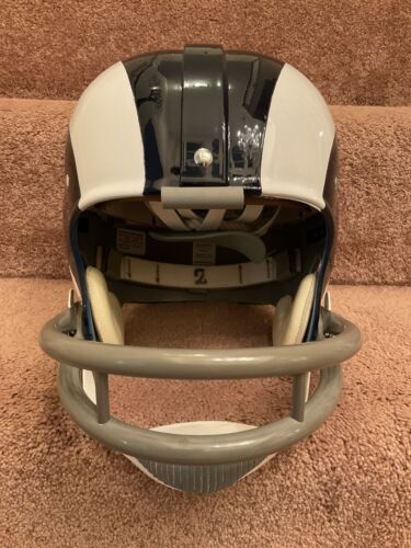 Los Angeles Rams Painted Horns RK2 Style Suspension Football Helmet Josephson Sports Mem, Cards & Fan Shop:Fan Apparel & Souvenirs:Football-NFL Riddell
