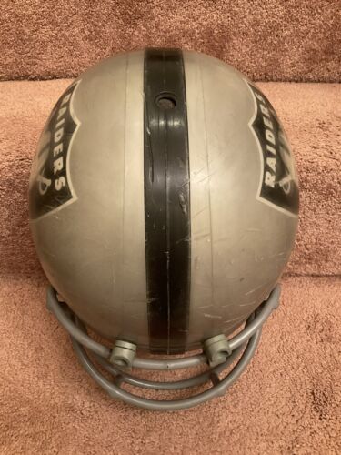 Maxpro 1980s Football Helmet Oakland Los Angeles Raiders Clear Shell Rare Sports Mem, Cards & Fan Shop:Autographs-Original:Football-NFL:Helmets WESTBROOKSPORTSCARDS