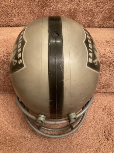 Maxpro 1980s Football Helmet Oakland Los Angeles Raiders Clear Shell Rare Sports Mem, Cards & Fan Shop:Autographs-Original:Football-NFL:Helmets WESTBROOKSPORTSCARDS   